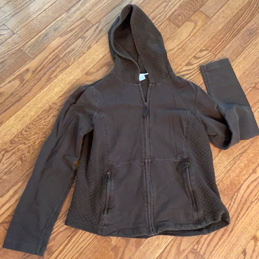 The Loft zip up jacket hooded with pockets size L